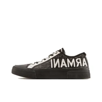 EMPORIO ARMANI Stylish Skateboarding Shoes Men's Black