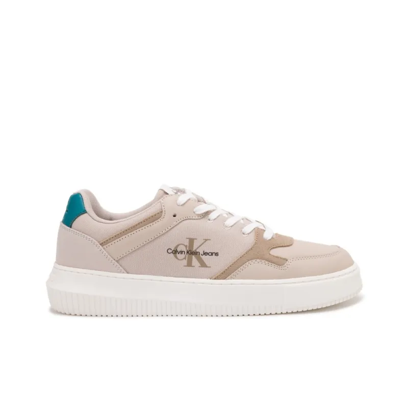 CKJ CALVIN KLEIN JEANS Low Top Skateboard Shoes Men's Eggshell Yellow-1