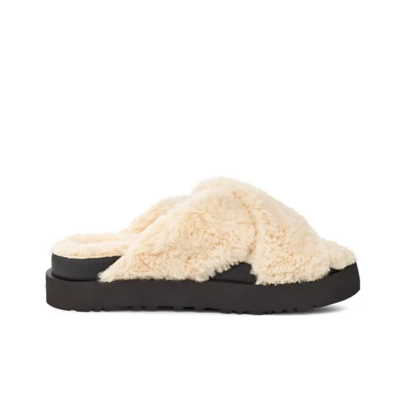UGG Fuzz Sugar Cross Slides-1