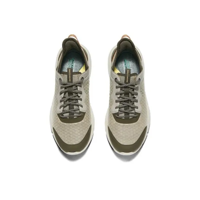 Skechers Cushioning Wear Resistant Breathable Coverage Support Rebound Mid Top Casual Shoes Men's Gray Green-4