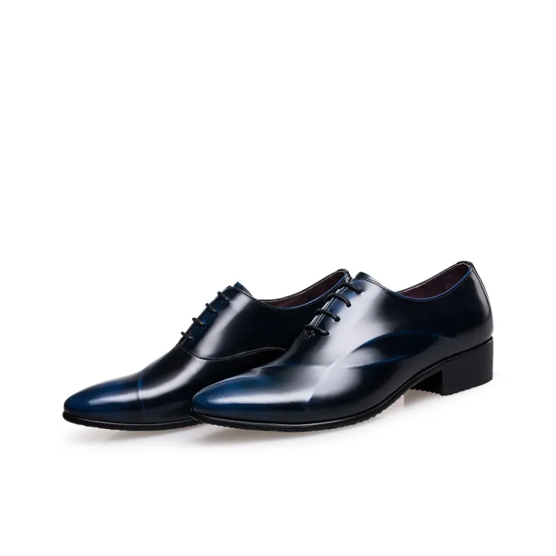 ZRO Dress Shoes Men Low Top Black/Blue/Burgundy-7