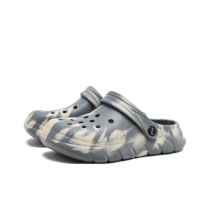 EXULL Q Clogs Unisex Gray Khaki-2