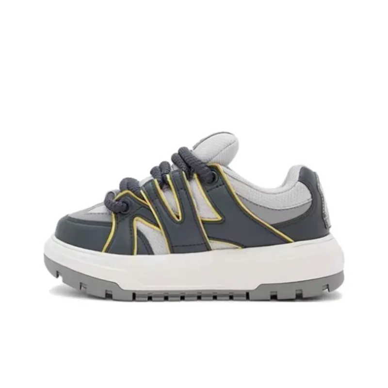 MLB New York Yankees Anti-Slip Wear-Resistant Low-Top Casual Shoes Unisex Gray-0