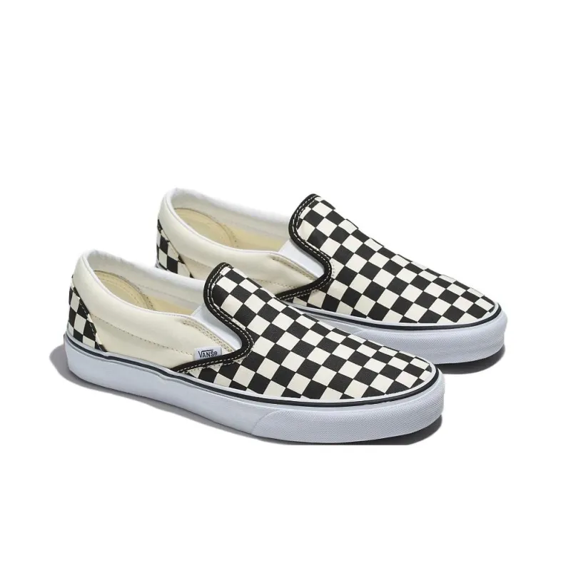 Vans Classic Slip On Wide 'Checkerboard Black White'-3