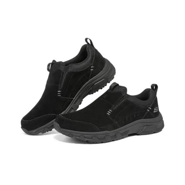 Skechers Oak Canyon Cushioning Slip Resistant And Abrasion Resistant Low Top Casual Shoes All Black-2