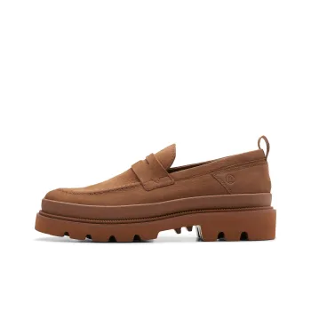 clarks Badell Step Leather Loafers