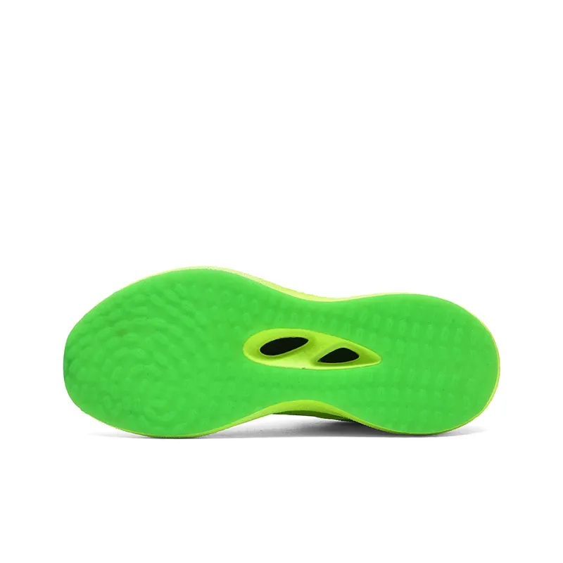 CENPIN Low-Top Cushioning Anti-Slip And Wear-Resistant Full-Length Carbon Plate Running Shoes Unisex Jadeite/Neon Green-5
