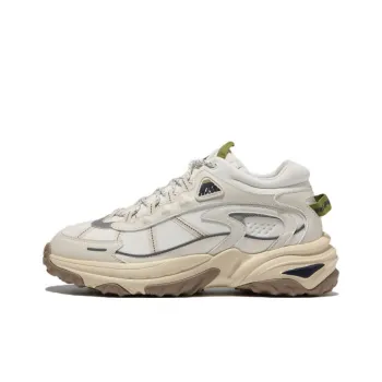 FILA Explorer Rock Blunt Cushioning Anti Slip And Wear Resistant Low Top Casual Shoes Unisex Beige Korean Style