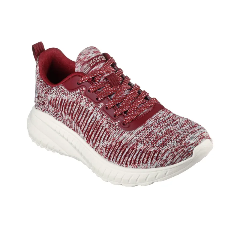 Skechers BOBS Squad Chaos-2Swift Anti-Slip And Wear-Resistant Breathable Low-Top Sports Casual Shoes Women's Red-3