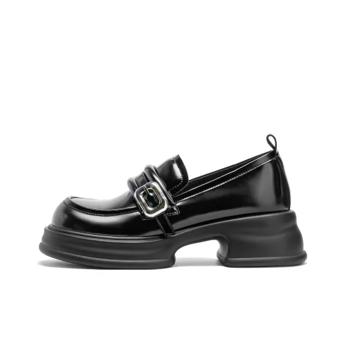 C°BANNER Loafers Women's Low-Top Black