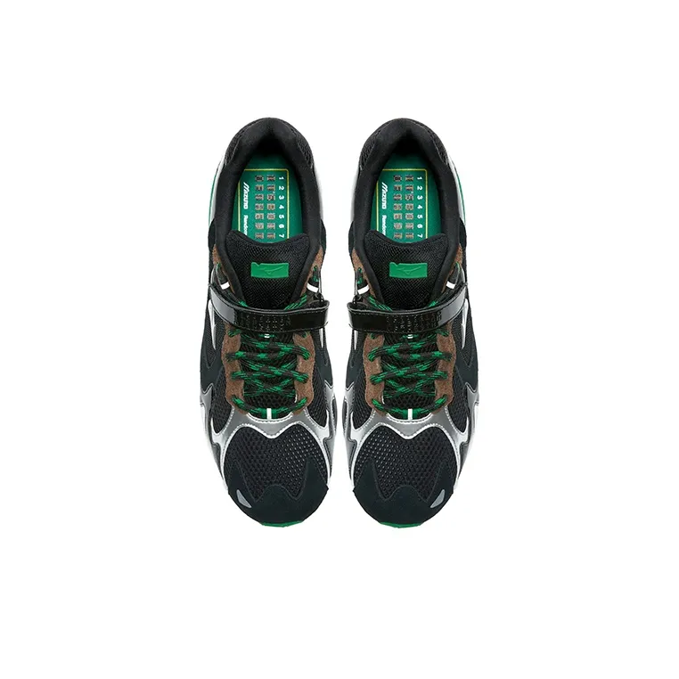 Mizuno X Randomevent Wave Rider 1 'Black Green Silver'-2