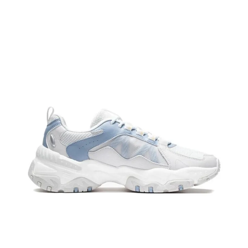LiNing Cushioning Wear Resistant Rebound Low Top Sports Casual Shoes Men's Gray Blue-1