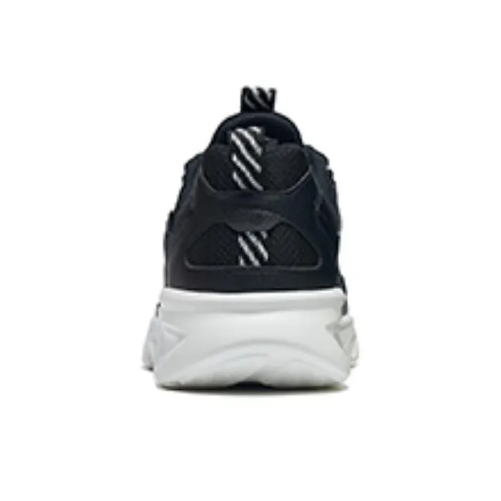 XTEP Cushioning Anti Slip And Wear Resistant Low Top Running Shoes Men's Black White-2
