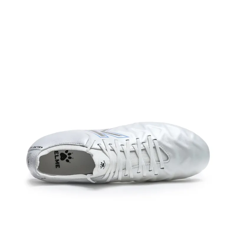 KELME MG Rubber Short Studs Anti Slip Wear Resistant Soccer Shoes Unisex White Blue-3