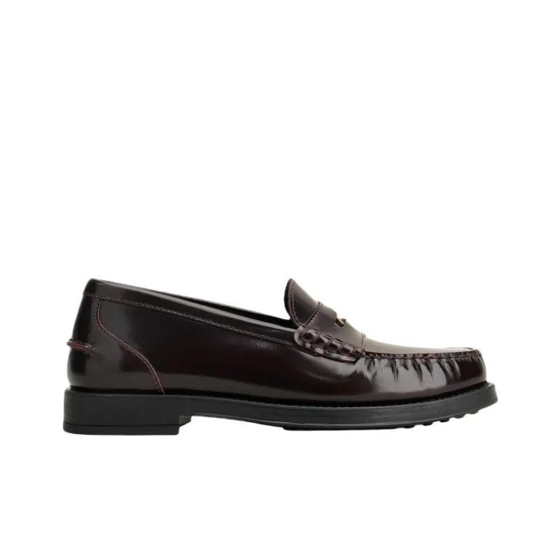 TOD'S Logo Penny Loafers Women's-1