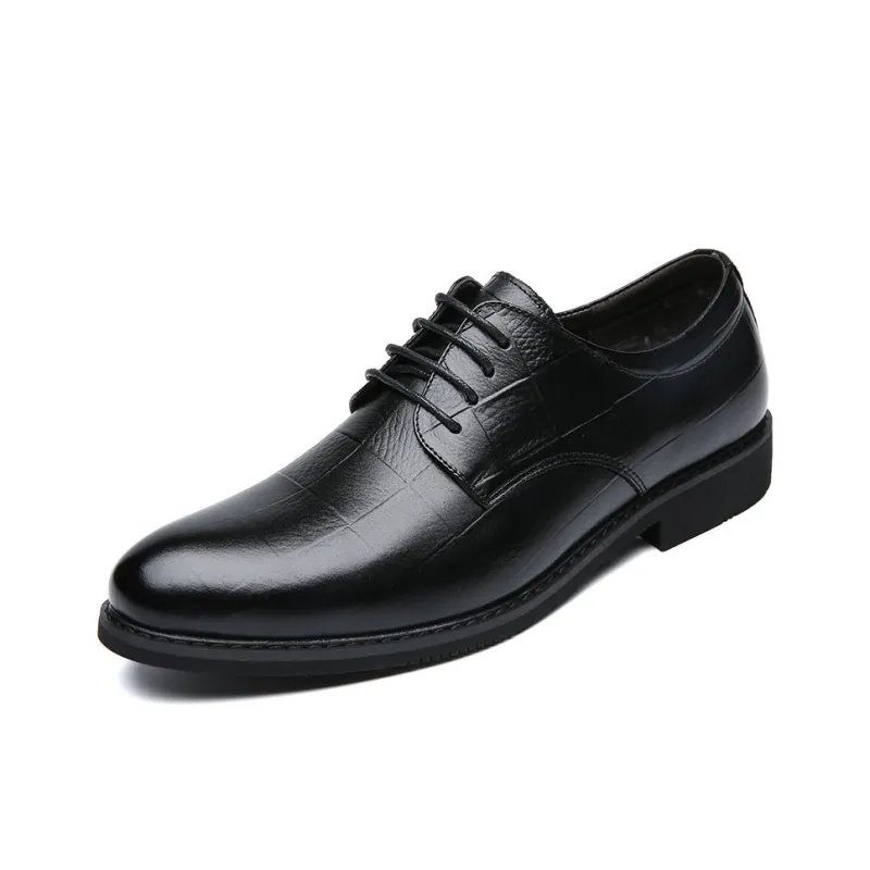 EGCHI Dress Shoes Men Mid Top Black-1
