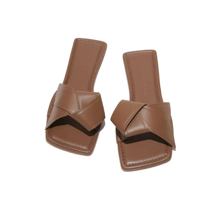 Acne Studios Bow-detailing Leather Slides-2