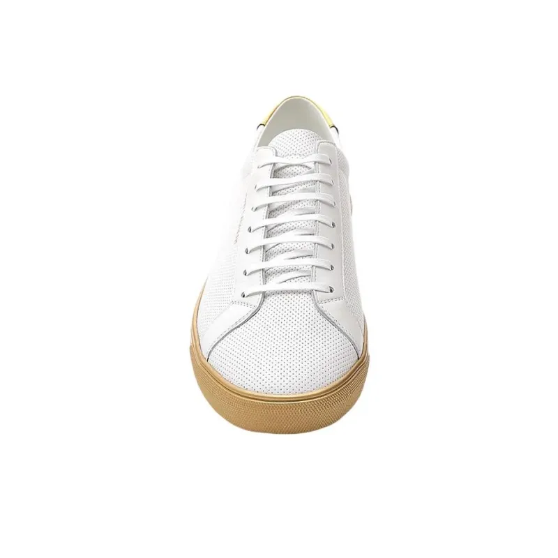 SAINT LAURENT Stylish Skateboarding Shoes Men's White-3