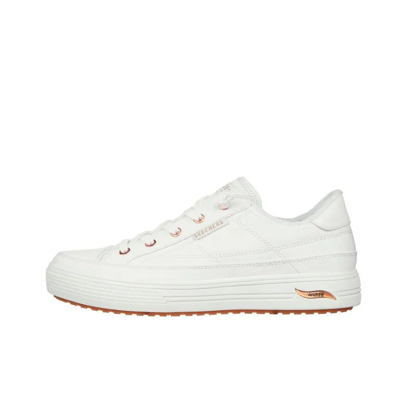Skechers Skateboard Shoes Women's Low Top White-0
