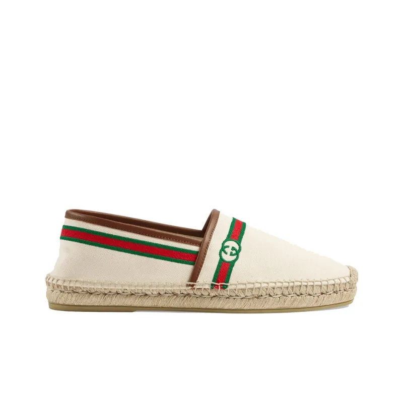 GUCCI Interlocking G Espadrilles Beige Women's-1