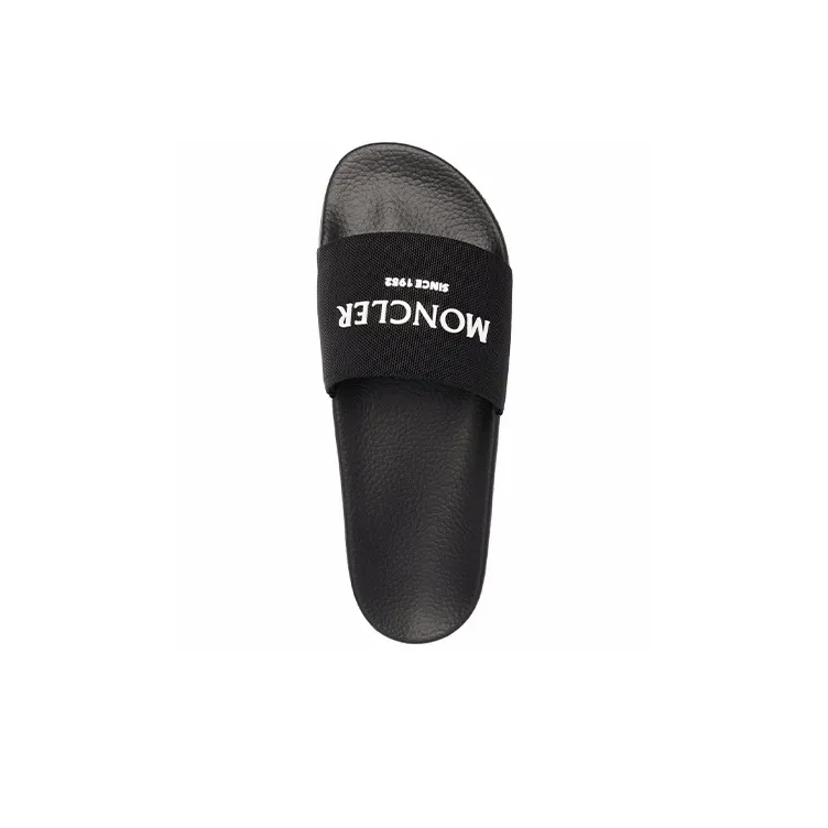 Moncler Basile X Moncler Pool Slide 'Logo Print - Black'-2