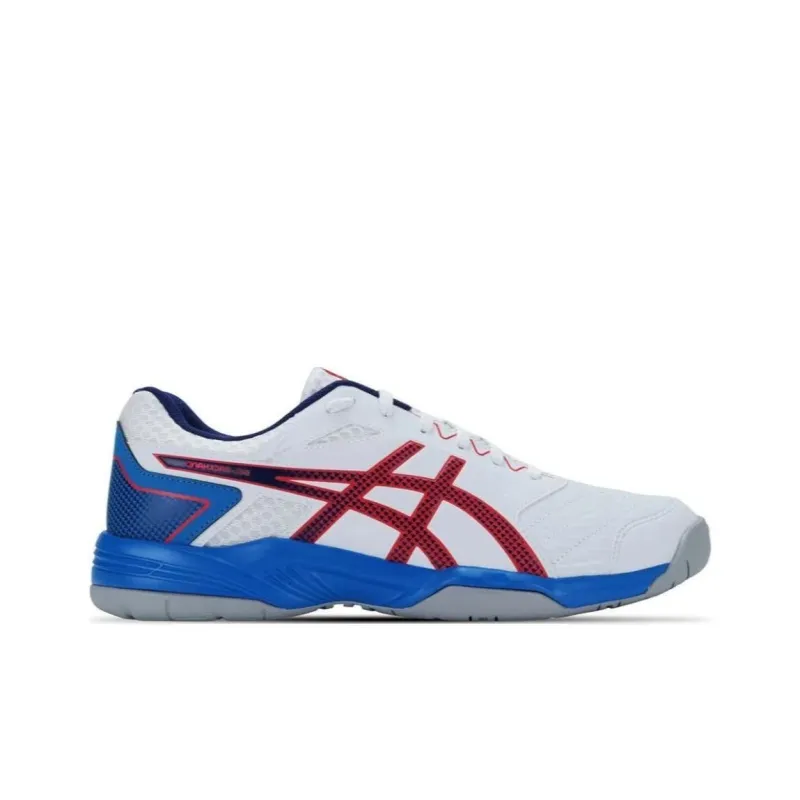 Asics Gel-Backhand Cushioning Anti-Slip And Wear-Resistant Low-Top Tennis Shoes Men's White Blue Red-1