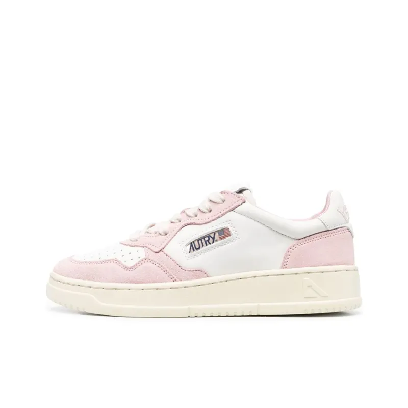 AUTRY Open Low Leather Suede 'Pink' Women's-0
