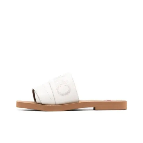 Chloé Slide Slippers Women's White