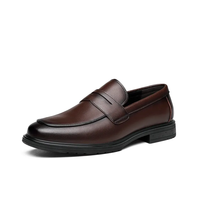 CHINT Dress Shoes Men Low Top Black/Brown-5