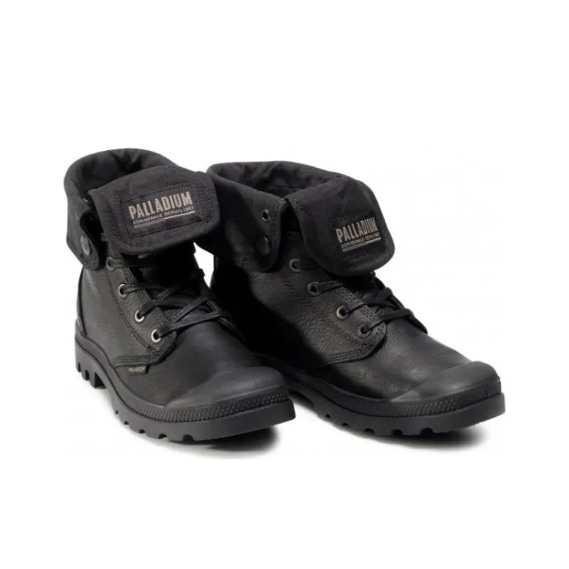 Palladium Baggy Leather Ess Ankle Length Martin Boot Unisex Black-3
