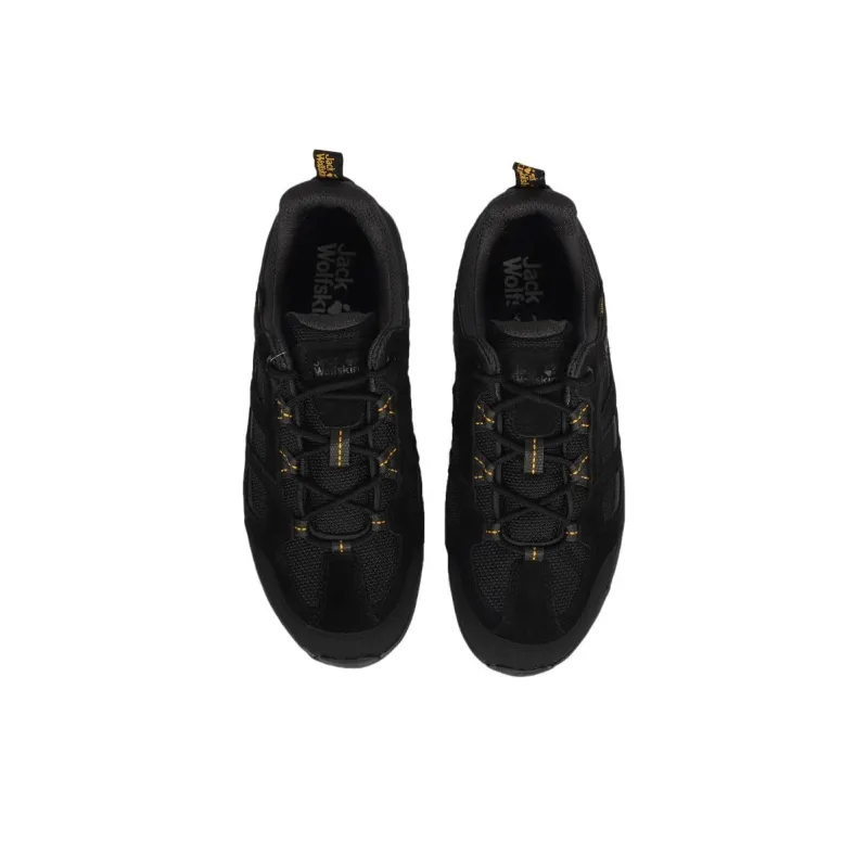 Jack Wolfskin Cushioning Anti Slip And Wear Resistant Low Top Outdoor Shoes Men's Black-3