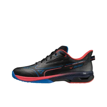 Mizuno Wave Exceed 5 Wide OC Cushioning Anti-Slip And Wear-Resistant Low-Top Tennis Shoes Black Red Blue