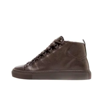 Balenciaga Arena Mid Top Skateboard Shoes Men's Dark Brown