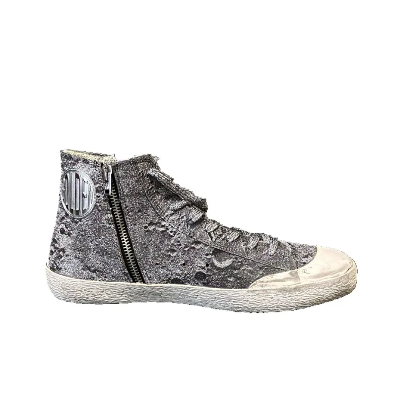 Golden Goose Stylish Skateboarding Shoes Men's Silver Moon Limited Edition-1