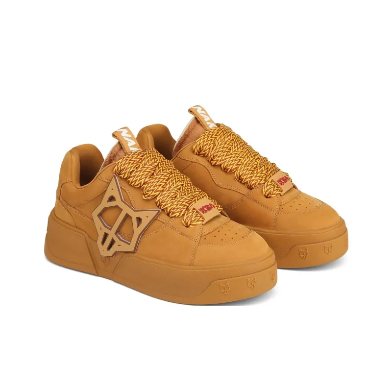 Naked Wolfe Kosa Slip Resistant Low Top Stylish Skateboarding Shoes Men's Brown-2