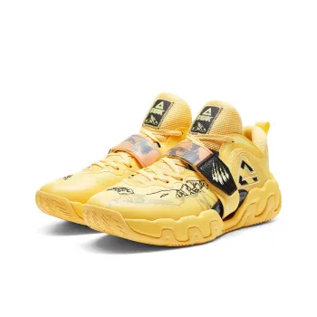 PEAK Basketball Shoes Men Low Top Persian Yellow
