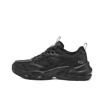 Skechers Surfing New Anti Slip Wear Resistant Low Top Casual Shoes Women's Black