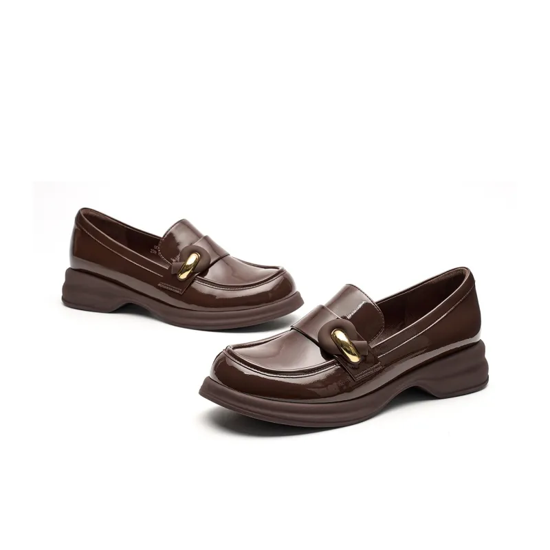 EBLAN Loafers Women's Brown-2
