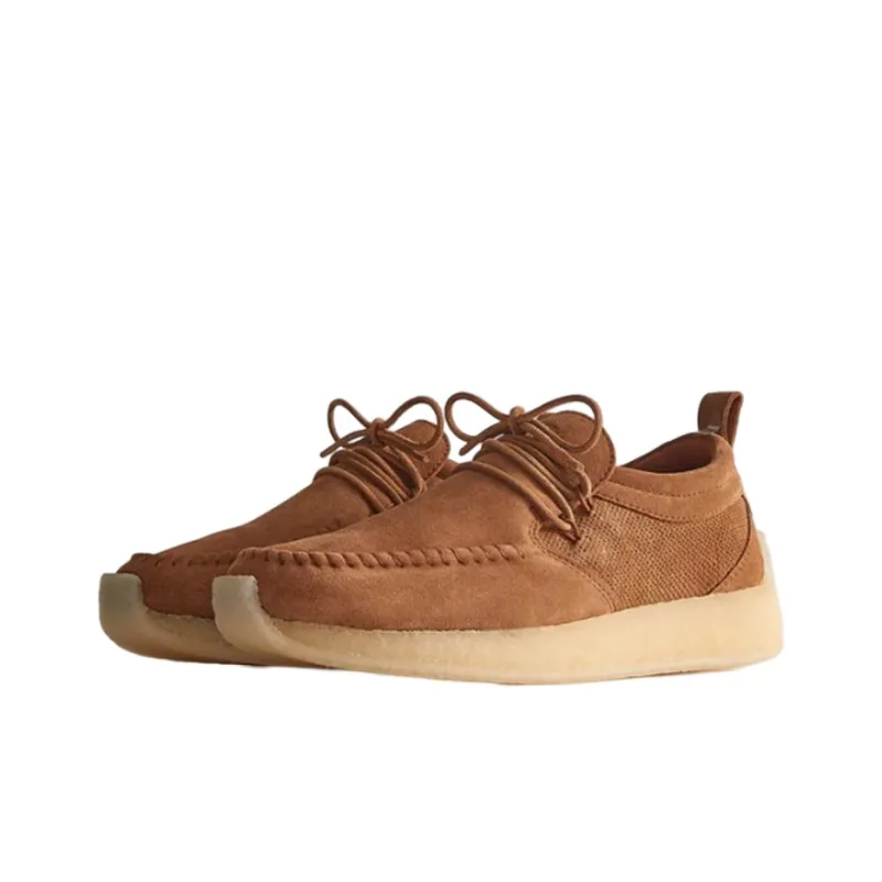 Ronnie Fieg x Clarks Maycliffe Collaboration Cushioning Wear-Resistant Low-Top Sports Casual Shoes Men's Chestnut-1