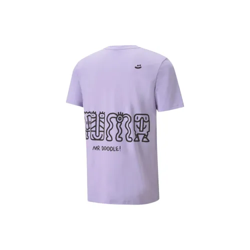 Mr Doodle X PUMA T-Shirts Men Rose Purple