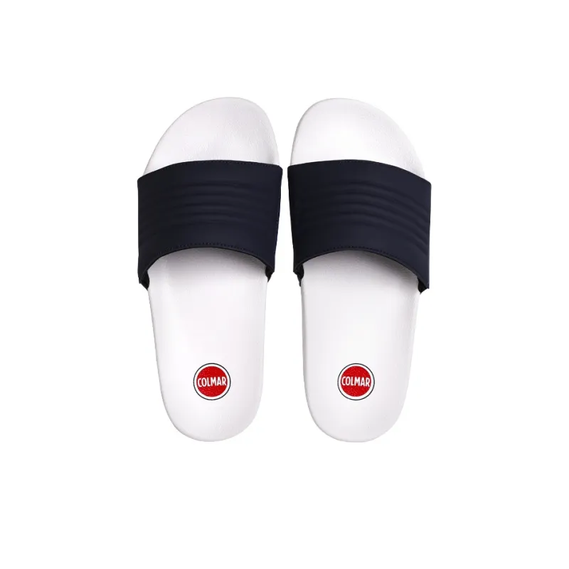 COLMAR Slide Slippers Men's Red White Dark Blue-3