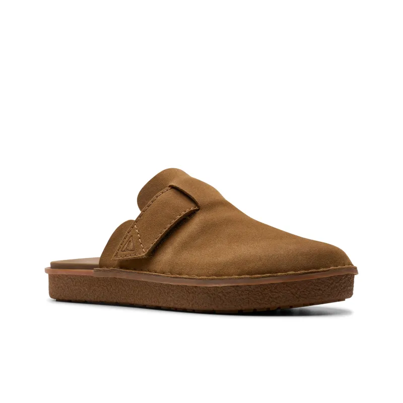 Clarks Closed Toe Slippers Men's Brown-1