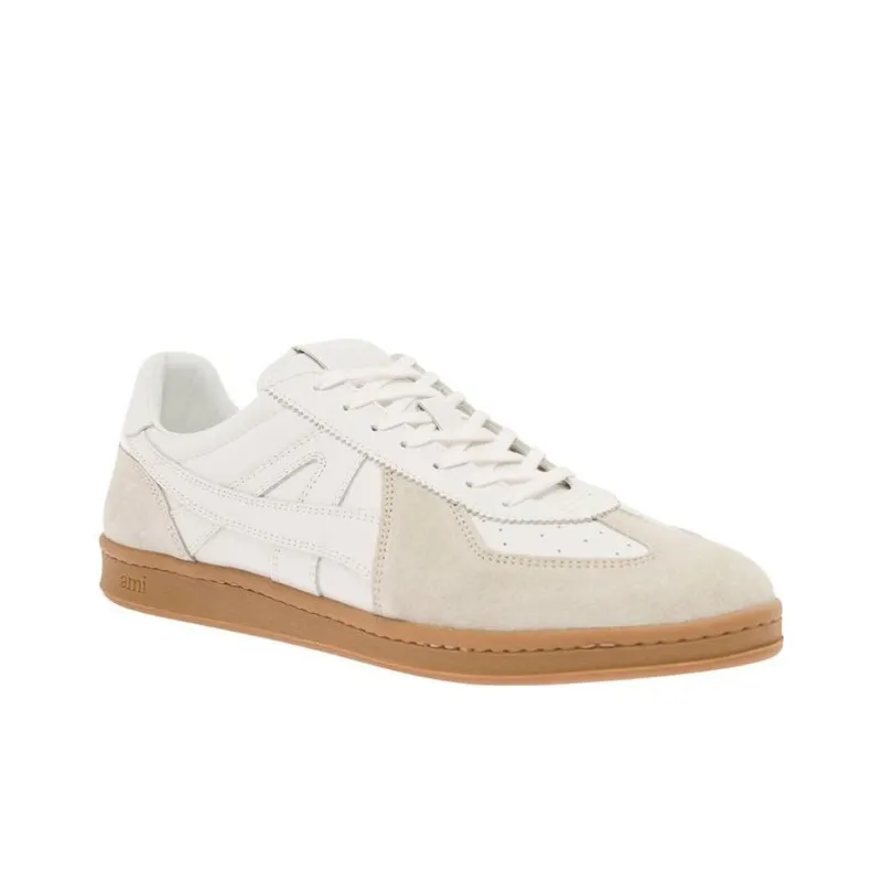 AMIPARIS Stylish Skateboarding Shoes Men's White Umber-2