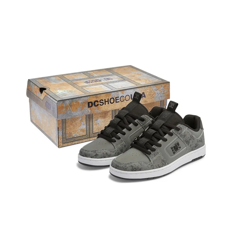DC Shoes Slip Resistant Cushioning Wear Resistant Low Top Skateboard Shoes Unisex Dark Gray-2