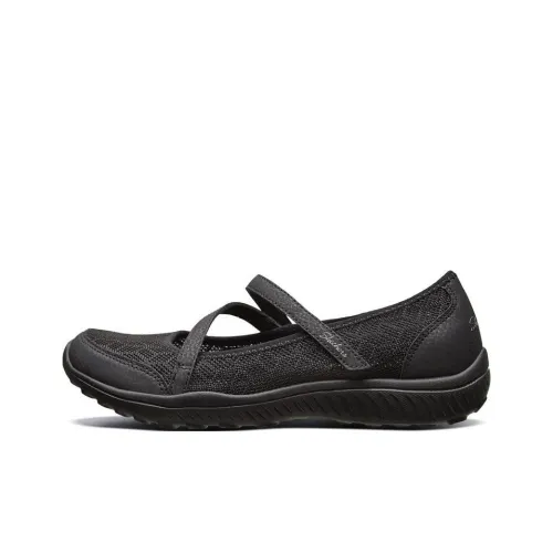 Skechers Be Light Wear Resistant Breathable Slip Resistant Lightweight Low Top Sports Casual Shoes Women's Black