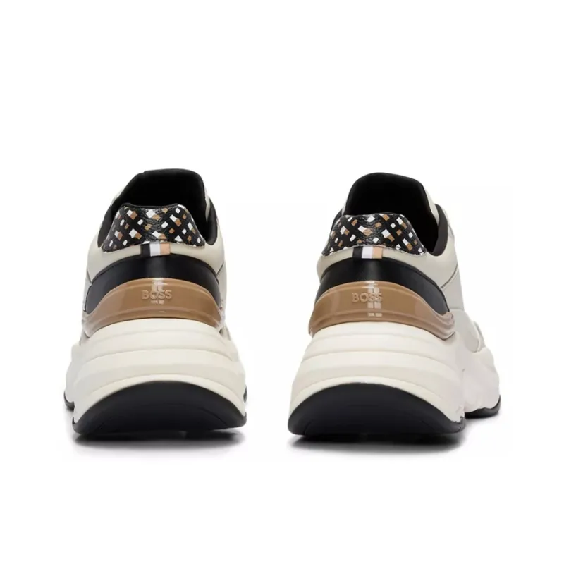 HUGO BOSS Slip-Resistant Low-Top Sports Casual Shoes Women's Light Beige-3