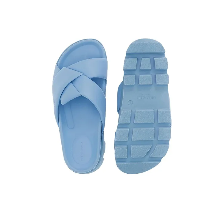 FERRAGAMO Slide Slippers Women's Blue-4