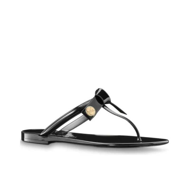LOUIS VUITTON Flip Flops Women's Black-1