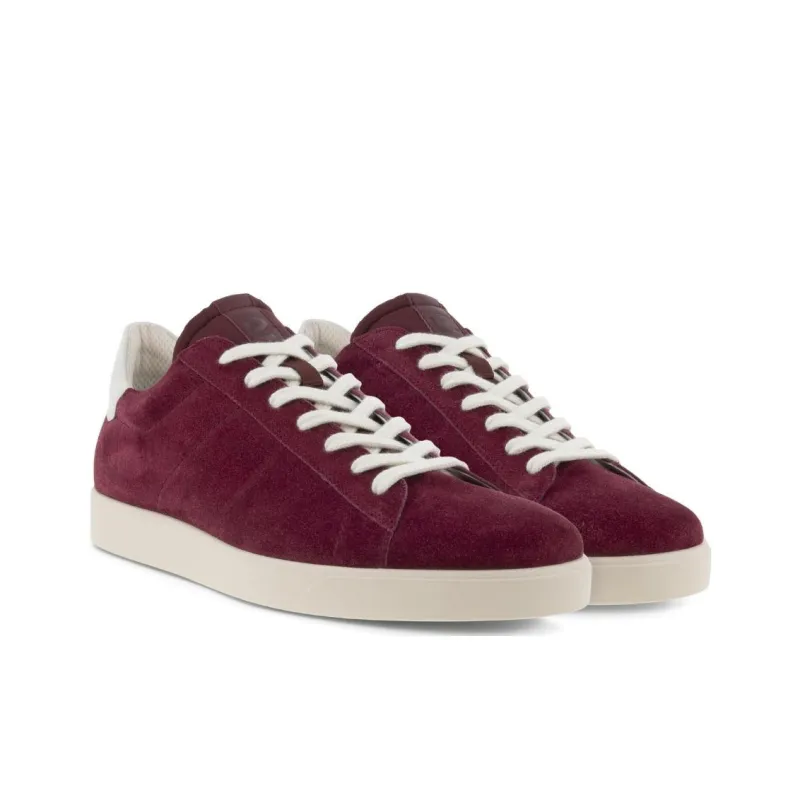 Ecco Stylish Skateboarding Shoes Men's Red White-2