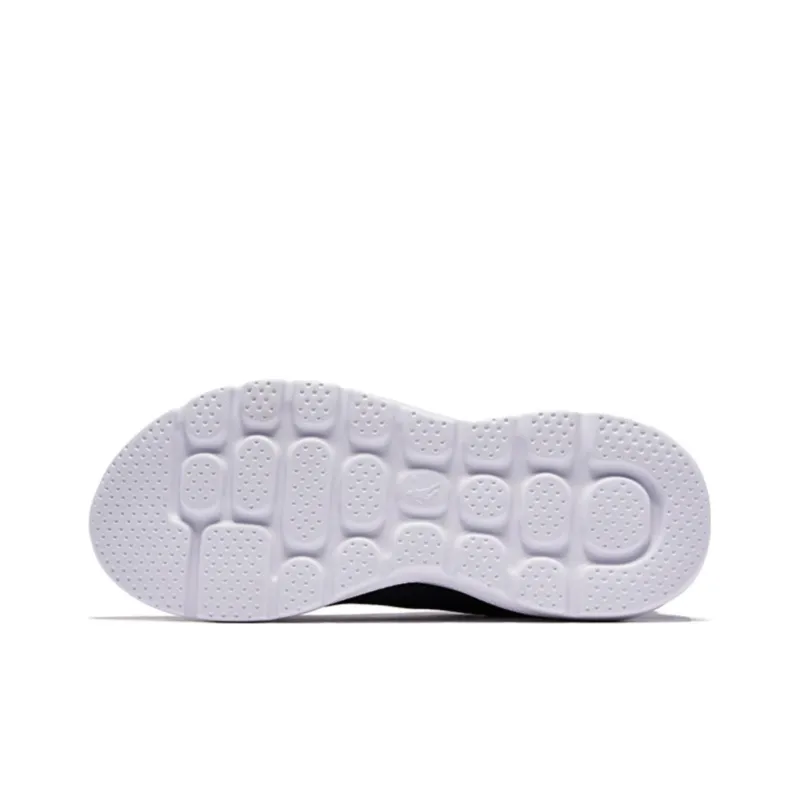 QIAODAN Slip Resistant, Abrasion Resistant, Breathable Low Top Running Shoes Men's Black White-5